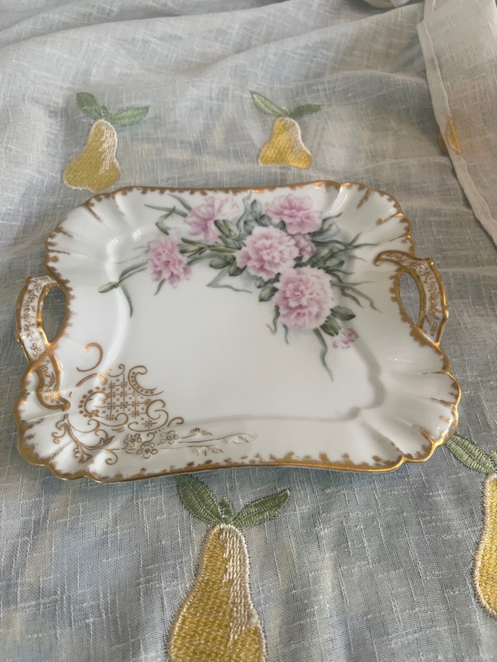 Vintage France Tray -  Pink Floral
